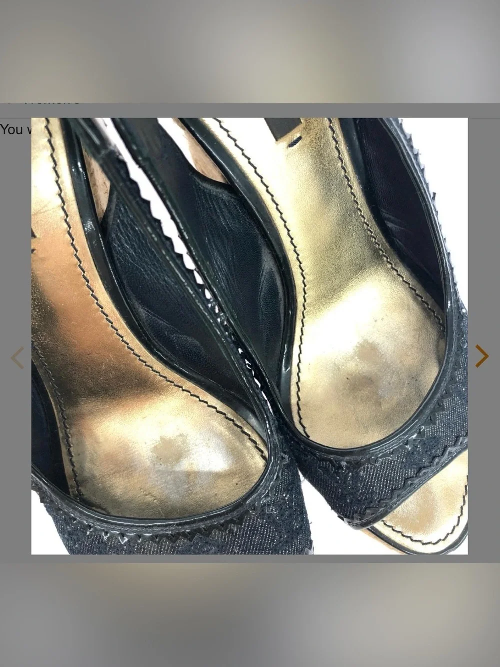Louis Vuitton Denim/Patent Leather Espadrille Wedge Sandals | Size 6.5 US (36.5)